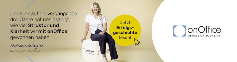 Billboard 950 × 250 — Ihre Platzierung, Beispielsujet onOffice