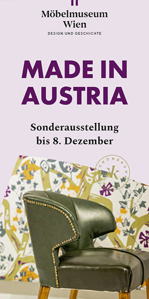 Halfpage 300 × 600 — Ihre Platzierung, Beispielsujet Möbelmuseum Wien