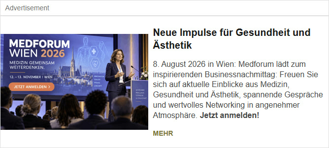 Textbild-Anzeige — Beispielsujet Medforum Wien
