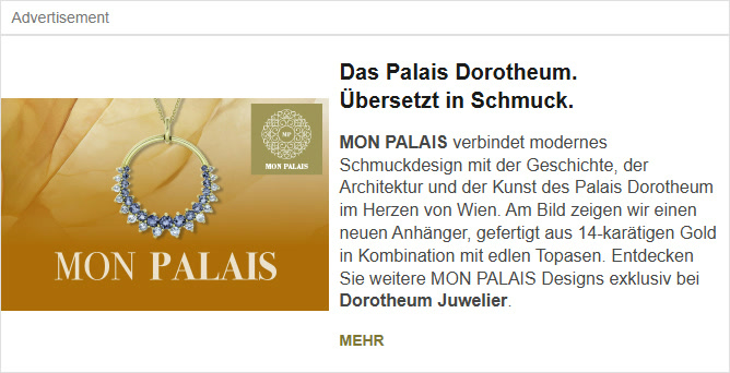 Textbild-Anzeige — Ihre Platzierung, Beispielsujet Mon Palais